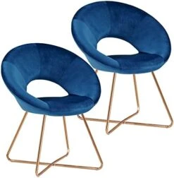 Duhome Modern Accent Velvet Chairs Dining Chairs Single Sofa Comfy Upholstered Arm Chair Living Room Furniture Mid-Century Leisure Lounge Chairs With Golden Metal Frame Legs Set Of 2 Grey -Safavieh Furniture 41Hflv1WVHL. AC