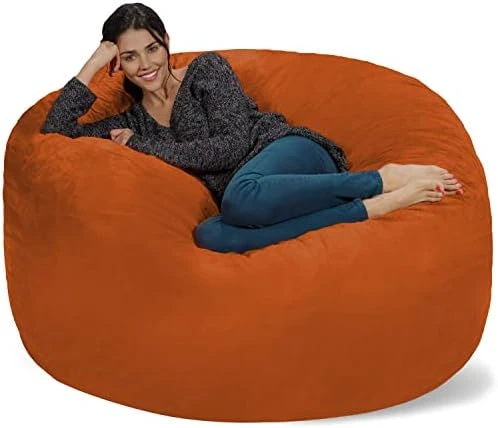 Chill Sack Bean Bag Chair: Giant 5' Memory Foam Furniture Bean Bag - Big Sofa With Soft Micro Fiber Cover - Dark Gray 15 Chill Sack Bean Bag Chair: Giant 5' Memory Foam Furniture Bean Bag - Big Sofa With Soft Micro Fiber Cover - Dark Gray - Image 15