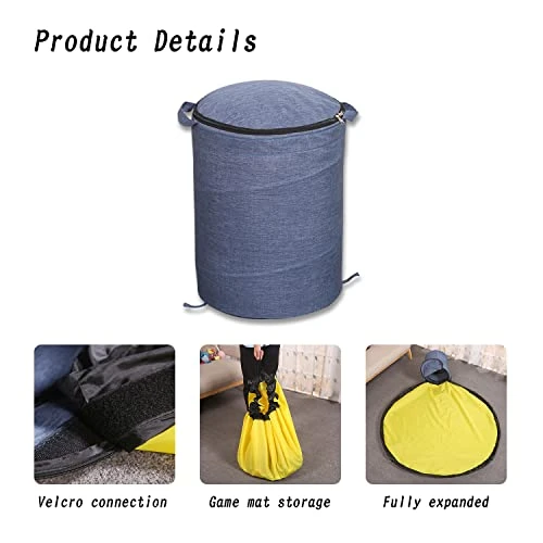 Gifmore Toy Storage Organizers And Play Mat For Kids, Toy Storage Bins For Building Bricks & Blocks, Foldable Canvas Toys Bag For Boys And Girls 2 Gifmore Toy Storage Organizers And Play Mat For Kids, Toy Storage Bins For Building Bricks & Blocks, Foldable Canvas Toys Bag For Boys And Girls - Image 2