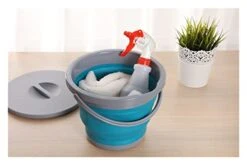 YXXJJ Washbasin 5L Folding Thicker Silicone Buckets For Kitchen Bathroom Storage Buckets Outdoor Camping Car Wash Bucket Fishing Large Capacity And Portable (Color : 01) -Safavieh Furniture 41I9JvNNKNL