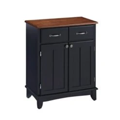 Buffet Of Buffets Medium Black With Cherry Top By Home Styles