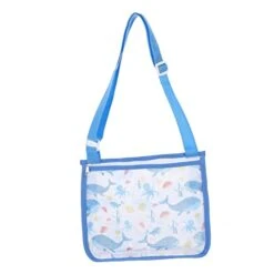 Toddmomy Kids Beach Bag Kids Tote Bag Shell Bag Convenient Shell Bag Kids Beach Toys Picnic Tote Portable Beach Bag Large Beach Bag Mesh Bag Drawstring Mesh Beach Bag Shell Blue Sand Toys