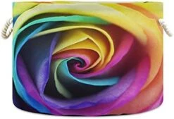 ALAZA Tropical Palm Tree Jungle Leaf Green Large Storage Laundry Basket With Handles For Blanket Towels Nursery Hamper Bin 20" X 20" X 14" -Safavieh Furniture 41IMf1aufFL. AC