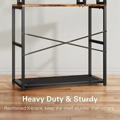 Ciecie Bakers Rack With 3 Power Outlets, 30 Inch For Microwave Stand Kitchens With Storage, Heavy Duty Kitchen Shelves With Plugs, Microwave Oven Stand, Kitchen Rack, Kitchen Stand, Coffee Stand Bar -Safavieh Furniture 41Ian8IzG4L