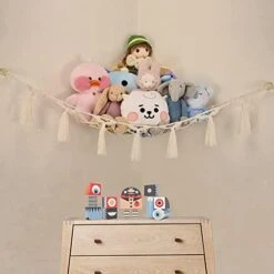 Wallfire Toy Hammock For Stuffed Animals, Bedroom Hanging Corner Net With LED Light Plush Toy Net Hammock Stuffed Animal Net Hammock 9 Wallfire Toy Hammock For Stuffed Animals, Bedroom Hanging Corner Net With LED Light Plush Toy Net Hammock Stuffed Animal Net Hammock -Safavieh Furniture 41IfUUu5orL
