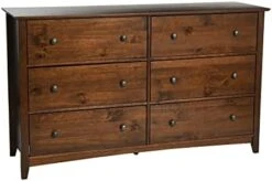 Creative Co-Op Shaker 6-Drawer Chest, Walnut -Safavieh Furniture 41IfuQLhqiL. AC