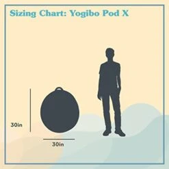 Yogibo Pod X Small Bean Bag For Teens, Adults, Plush, Soft, Single Beanbag Chair, Measures 3'x3', Blue 17 Yogibo Pod X Small Bean Bag For Teens, Adults, Plush, Soft, Single Beanbag Chair, Measures 3'x3', Blue -Safavieh Furniture 41J4xFo5h7L