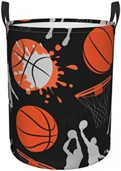Gbuzozie Colorful Game Joysticks Silhouettes Round Laundry Hamper Storage Basket Toys Clothes Organizer Bin For Home Bathroom Bedroom Dorm Nursery, 38l -Safavieh Furniture 41J8nOwD2kL. AC