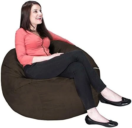 Jaxx Saxx 3 Foot Bean Bag Chair With Removable Cover, Cinnabar 9 Jaxx Saxx 3 Foot Bean Bag Chair With Removable Cover, Cinnabar - Image 9