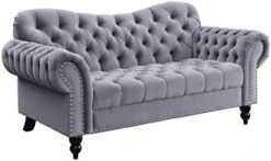 Lexicon Cruz Living Room Loveseat, Dark Gray -Safavieh Furniture 41JOzguVZPL. AC