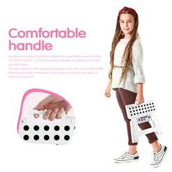 Delxo 9” Folding Step Stool In White,1 Pack Premium Heavy Duty Foldable Stool For Kids,Portable Collapsible Plastic Step Stool,Non Slip Folding Stools For Kitchen Bathroom Bedroom -Safavieh Furniture 41JPE86VB5S