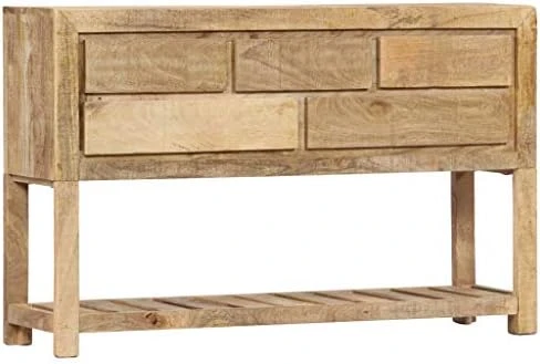 BDBHAVB Wood Sideboard, Multifunctional Sideboard, Sideboard, Strong And Sturdy Suitable For Dining Room, Bedroom, Office 47.2"x11.8"x29.5" Solid Reclaimed Wood 7 BDBHAVB Wood Sideboard, Multifunctional Sideboard, Sideboard, Strong And Sturdy Suitable For Dining Room, Bedroom, Office 47.2"x11.8"x29.5" Solid Reclaimed Wood - Image 7