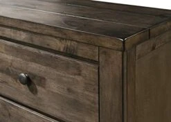 Pavita Sleigh King Bed With Dresser, Mirror, 2 Night Stands, Classic Distressed Gray -Safavieh Furniture 41JoQCEK1EL