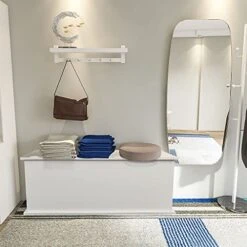 40" Storage Chest Trunk, Modern Wood Chest Kids Toy Box Organizer With Lift Top And 2 Safety Hinges Sturdy And Large Storage Trunk For Any Playroom, Bedroom And Living Room