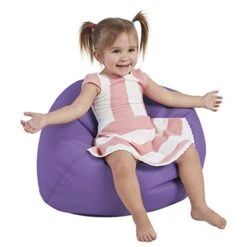 Factory Direct Partners 10478-NV SoftScape Classic 35" Junior Bean Bag Chair, Furniture For Kids, Libraries Or Home - Navy -Safavieh Furniture 41K25hBdT1L