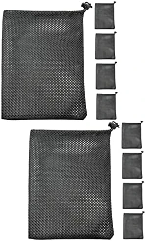 CLISPEED 10 Pcs Hand Bag Storage Organizer Mesh Organizer Bags Mesh Bags For Travel Mesh Golf Pouch Net Ball Bag 6 CLISPEED 10 Pcs Hand Bag Storage Organizer Mesh Organizer Bags Mesh Bags For Travel Mesh Golf Pouch Net Ball Bag - Image 6