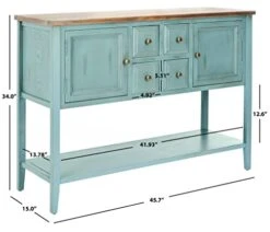 Safavieh American Homes Collection Charlotte Distressed Light Blue Sideboard