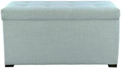 MJL Furniture Designs Angela Collection Button Tufted Upholstered Lift Top Medium Sized Bedroom Chest Storage Trunk, HJM100 Series, Beige -Safavieh Furniture 41KP27uWDmL. AC