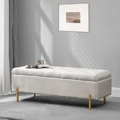 Apeaka Storage Bench Velvet Upholstered Tufted Settee Bench For Bedroom Living Room Entryway Rectangular Ottoman Bench Ivory 14 Apeaka Storage Bench Velvet Upholstered Tufted Settee Bench For Bedroom Living Room Entryway Rectangular Ottoman Bench Ivory -Safavieh Furniture 41KUJFDInyL