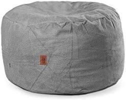 CordaRoy's Chenille Bean Bag Ottoman Footstool, 26" X 17", Charcoal -Safavieh Furniture 41KWffLexL. AC