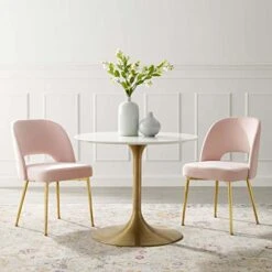 Modway Rouse Dining Room Side Chair Set Of 2, Pink -Safavieh Furniture 41Kp6Nr6J9L
