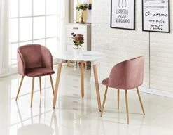 EGGREE Mid-Century Modern Accent Living Room Chair Upholstered Velvet Armchair Kitchen Dining Chair With Solid Steel Leg For Living Room Bedroom Reception Room Accent Furniture,Rose Pink 15 EGGREE Mid-Century Modern Accent Living Room Chair Upholstered Velvet Armchair Kitchen Dining Chair With Solid Steel Leg For Living Room Bedroom Reception Room Accent Furniture,Rose Pink -Safavieh Furniture 41Kyczk3zAL