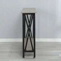 Soges Console Table Sofa Table Entry Way Table With Shelves Side Table For Living Room, Hallway, Office Grey DX-125-SW 7 Soges Console Table Sofa Table Entry Way Table With Shelves Side Table For Living Room, Hallway, Office Grey DX-125-SW -Safavieh Furniture 41LBAIs1koL