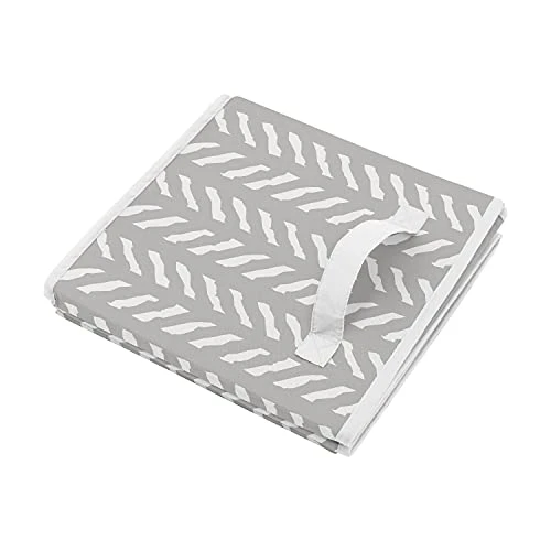 Sweet Jojo Designs Grey Boho Arrow Boy Or Girl Small Fabric Toy Bin Storage Box Chest For Baby Nursery Or Kids Room - Gray And White Herringbone For Woodland Forest Friends Collection 3 Sweet Jojo Designs Grey Boho Arrow Boy Or Girl Small Fabric Toy Bin Storage Box Chest For Baby Nursery Or Kids Room - Gray And White Herringbone For Woodland Forest Friends Collection - Image 3