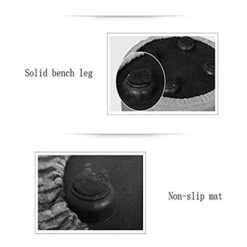 SXNBH Storage Stool - Home Folding Storage Ottoman With Legs Upholstered Linen Strong And Sturdy Quick And Easy -Safavieh Furniture 41LQqYDlZxL