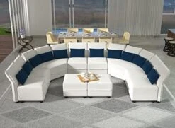 LLappuil Oversized Modular Sofa U Shape Sectional Sofa Set With Storage, Large Corner Sleeper Couch With Reversible Chaise, Faux Leather Fabric Waterproof Sofa, Dark Grey -Safavieh Furniture 41LiAPMHtqL. AC 1