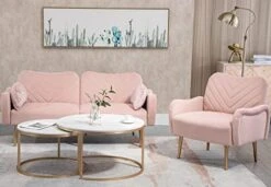 Lin-Utrend Accent Chair With Arms For Living Room,Lounge Armchair, Modern Tufted Single Chair With Gold Metal Legs Upholstered Reading Club Chair For Bedroom,Studio, Office, Powder Room(Olive) -Safavieh Furniture 41LiDXxIcKL. AC