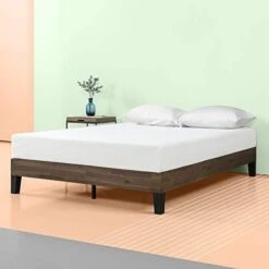 Tonja Platform Bed, Brown, Full & 13 Inch Euro Top Pocket Spring Hybrid Mattress/Pressure Relief/Pocket Innersprings For Motion Isolation/Bed-in-a-Box, Full,White -Safavieh Furniture 41MQtvYaCZL. AC 1