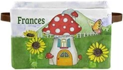 Pink Striped Dancer Girls Personalized Large Storage Box For Toy,Bathroom,Nursery,Home Kitchen Shelves,Custom Closet Decorative Storage Bins 1 Pack -Safavieh Furniture 41Ma0FRjLjL. AC