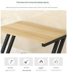 PURRSI Microwave Oven Rack Microwave Shelf For Kitchen Counter 2 Tiers Microwave Stand Countertop Organizer For Kitchen Counter (Color : Teak) -Safavieh Furniture 41Mfn2OhGZL