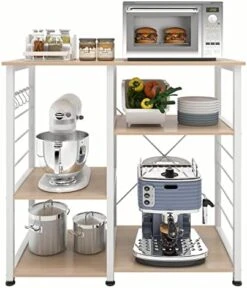 DlandHome Microwave Cart Stand 35.4 Inches, Kitchen Baker's Rack Utility Storage Shelf Microwave Stand 3-Tier X 3-Tier For Spice Rack Organizer Workstation Shelf, Vintage 18 DlandHome Microwave Cart Stand 35.4 Inches, Kitchen Baker's Rack Utility Storage Shelf Microwave Stand 3-Tier X 3-Tier For Spice Rack Organizer Workstation Shelf, Vintage -Safavieh Furniture 41MfxRbAZzL. AC