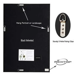 RICHTOP Wall Mirror Triple Bevelled Edges Rectangle Large Silver Wall Mounted Mirror For Living Room, Hallway,Office(90X60CM) -Safavieh Furniture 41Mpmmho9PL