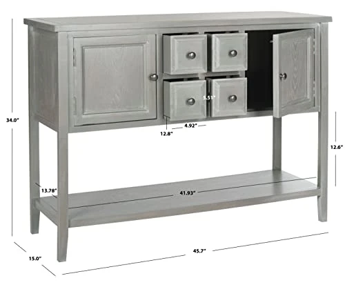 Safavieh American Homes Collection Charlotte Sideboard, French Grey 2 Safavieh American Homes Collection Charlotte Sideboard, French Grey - Image 2