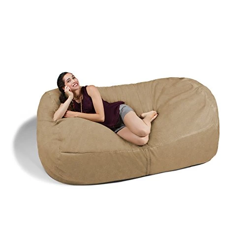 Jaxx 7 Foot Giant Bean Bag Sofa, Camel 5 Jaxx 7 Foot Giant Bean Bag Sofa, Camel - Image 5