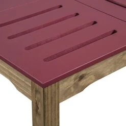 Manhattan Comfort Stillwell Dining Table, Red -Safavieh Furniture 41NQPeJqeTL