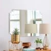 Better Bevel 24" X 36" Frameless Scalloped Rectangle Mirror | 1" Beveled Edge | Bathroom Wall Mirror