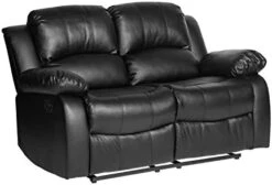 Lexicon Baluze Double Reclining Loveseat, Black -Safavieh Furniture 41NV5 aj OL. AC