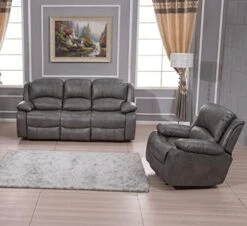 Betsy Furniture 2PC Bonded Leather Recliner Set Living Room Set, Sofa, Loveseat 8018 (Brown, Living Room Set 3+2) -Safavieh Furniture 41NW1scTO3L. AC