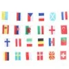 MatureGirl Flag European String Cup Flags Pennant Banner Championship 24 String European Decoration & Hangs Pan Christmas Ornament (Multicolor, One Size)