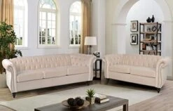 RARZOE 3 Pieces Of Living Room Furniture Sofa Sets, Modern Velvet Chesterfield Sofa&Chesterfield Club Chair&Chesterfield Loveseat Sofas Set With Nailhead Trim Scroll Arms For Living Room(Grey) 22 RARZOE 3 Pieces Of Living Room Furniture Sofa Sets, Modern Velvet Chesterfield Sofa&Chesterfield Club Chair&Chesterfield Loveseat Sofas Set With Nailhead Trim Scroll Arms For Living Room(Grey) -Safavieh Furniture 41NjRGZDwTL. AC