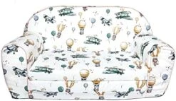 Delsit Toddler Couch & Kids Sofa - European Made Children's 2 In 1 Flip Open Foam Double Sofa - Kids Folding Sofa, Toddler Sofa Bed - Comfy Fold Out Lounge (Gray With Clouds) -Safavieh Furniture 41Nms3u1cfL. AC