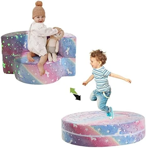 MeMoreCool Kids Couch For Playroom, Toddler Couch Fold Out, Glow In The Dark Toddler Sofa, Dinosaur Toddler Sofa For Girls And Boys, Kids Chair For Bedroom Lounge, Kids Couch And Sofa 8 MeMoreCool Kids Couch For Playroom, Toddler Couch Fold Out, Glow In The Dark Toddler Sofa, Dinosaur Toddler Sofa For Girls And Boys, Kids Chair For Bedroom Lounge, Kids Couch And Sofa - Image 8