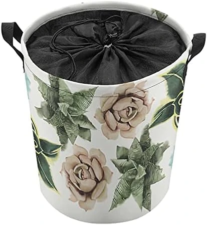 Elegant Eucalyptus Greenery Laundry Baskets, Collapsible Hamper Storage With Handle, Oxford Cloth Laundry Hamper,For Toy Organizer Bins,Gift Baskets, Bedroom, Clothes, Nursery,Kids,Boys 6 Elegant Eucalyptus Greenery Laundry Baskets, Collapsible Hamper Storage With Handle, Oxford Cloth Laundry Hamper,For Toy Organizer Bins,Gift Baskets, Bedroom, Clothes, Nursery,Kids,Boys - Image 6