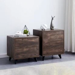 TOMYEUS Drawer Dresser Wooden Bedside Table Side Table Bedroom Storage Drawer Bedside Storage Cabinet Bedside Coffee Table 2/3 Drawer Bedside Table (Size : A3) -Safavieh Furniture 41OF9Ndz5iL