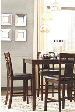 Signature Design By Ashley Bennox 5 Piece Counter Height Dining Set, Includes Table & 4 Barstools, Brown 9 Signature Design By Ashley Bennox 5 Piece Counter Height Dining Set, Includes Table & 4 Barstools, Brown -Safavieh Furniture 41OU3SzP1JL