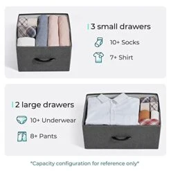 LINSY HOME 5 Drawer Dresser Long Wide Chest Of Drawers Nightstand With Wood Top Rustic Storage Tower Storage Dresser Closet For Living Room, Bedroom, Hallway, Nursery, Kid 10 LINSY HOME 5 Drawer Dresser Long Wide Chest Of Drawers Nightstand With Wood Top Rustic Storage Tower Storage Dresser Closet For Living Room, Bedroom, Hallway, Nursery, Kid -Safavieh Furniture 41ObwjQMMzL